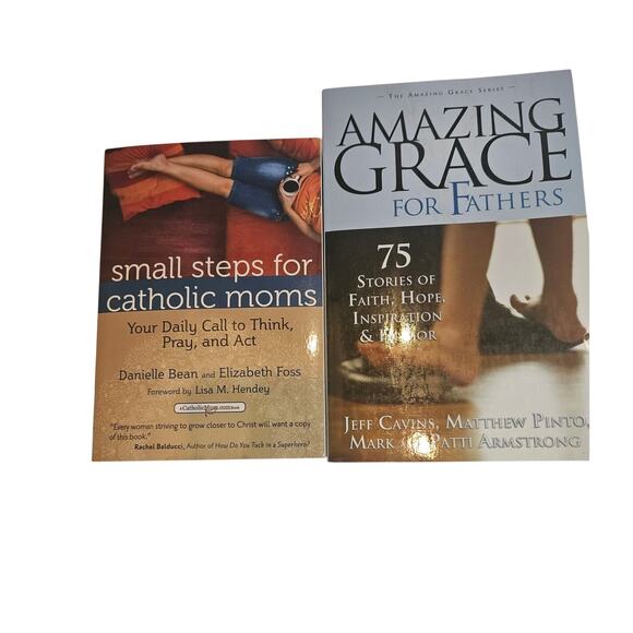 Catholic Books "Amazing Grace for Fathers" & "Small Steps for Catholic moms"31 - Picture 1 of 4